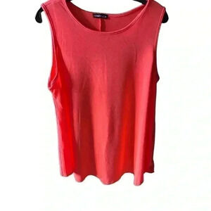 Heimish large coral sweatshirt material swing style tank top! NWOT. Soft!